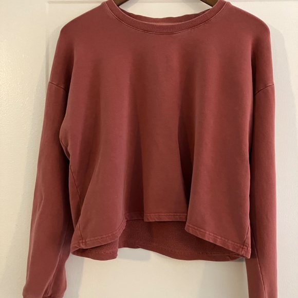 Marine Layer cropped sweatshirt dusty rose - Picture 4 of 5